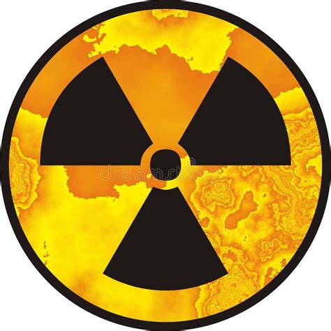 Radioactive Hazard Symbol Sign Vector Illustration Isolate On White