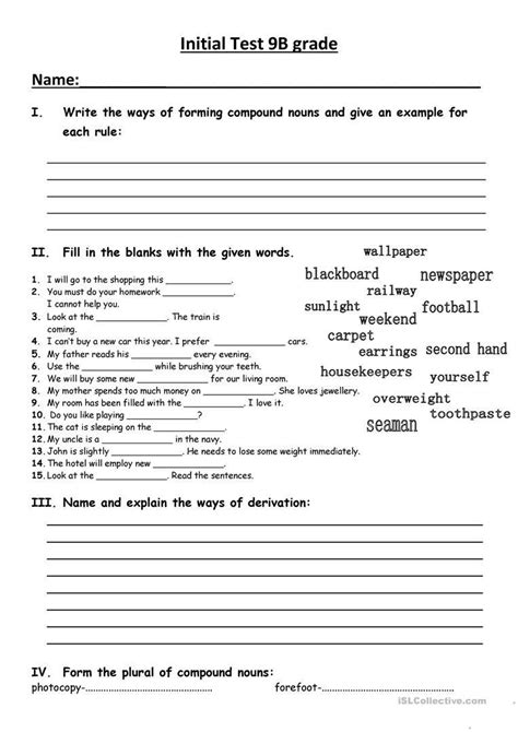 9th Grade Printable Worksheets 9th Grade Worksheets For Spelling