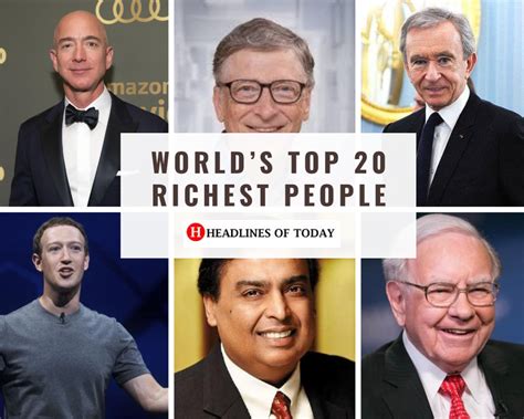 Top 20 Richest People In The World Headlines Of Today
