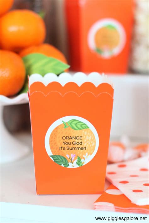 Orange You Glad Its Summer Party Ideas Giggles Galore