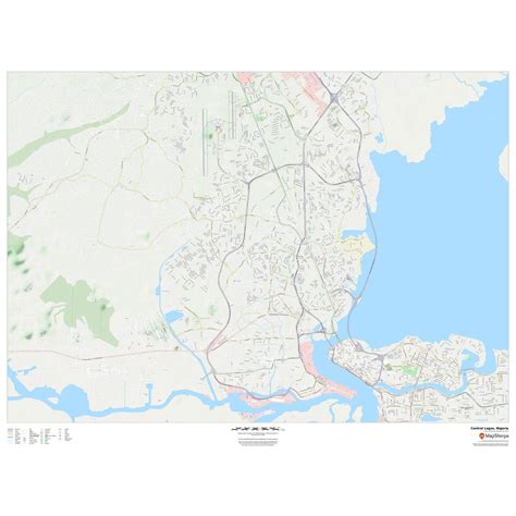 It allow change of map scale; 31 Lagos On A Map - Maps Database Source
