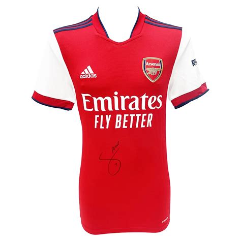 Signed Bukayo Saka Shirt Arsenal Icon Autograph