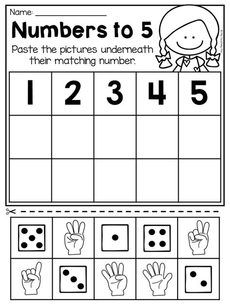 Numbers Review Worksheet Kindergarten