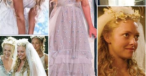 A Closer Look At Sophie S Wedding Dress Mamma Mia Wedding Pinterest Mamma Mia Backdrops