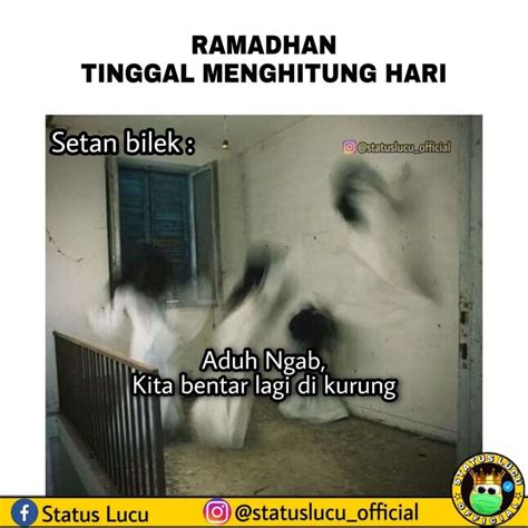 10 Meme Kocak Setan Dikurung Saat Bulan Ramadan