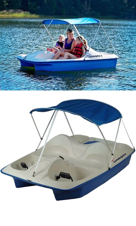 The sun dolphin 5 w/ canopy is our most versatile and full featured pedal boat model. Sun Dolphin 5-Person Pedal Boat With Canopy-71551 - The ...