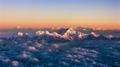 Kanchenjunga Aerial Bing Wallpaper Download
