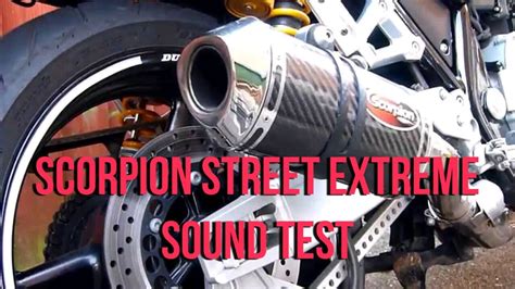 Yamaha XJR 1300 SCORPION STREET EXTREME EXHAUST SOUND TEST YouTube