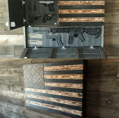 A gun cabinet can be an eye catching piece of article of furniture and we've designed this. Diy American Flag Gun Case - Easy Craft Ideas