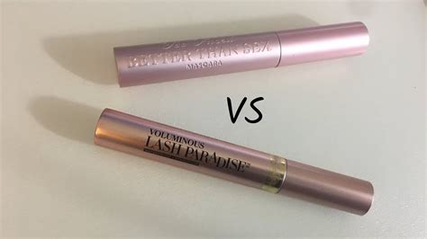 drugstore dupe tested l oreal lash paradise mascara vs too faced better than sex youtube