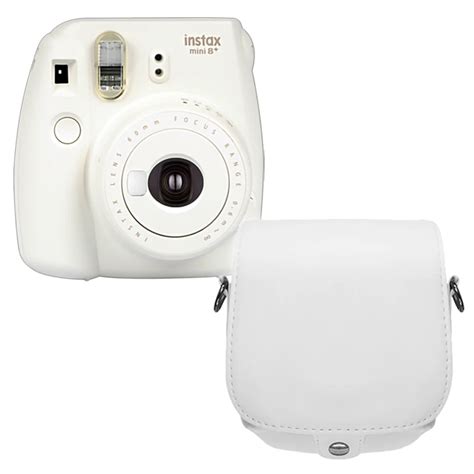 Fujifilm Instax Mini 8 Plus Camera Vanilla With Pu Leather Bagfujifilm