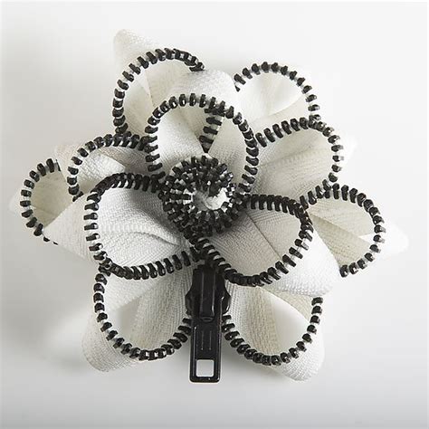 White Zipper Pin By Kate Cusack Zippered Pin Artful Home Diy