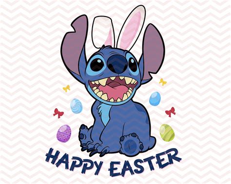 Happy Easter Day Png Stitch Disney T-Shirt Stitch Bunny | Etsy