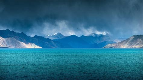 Wallpaper Id 628188 Rain Ladakh Lake Pangong India 1080p Jammu