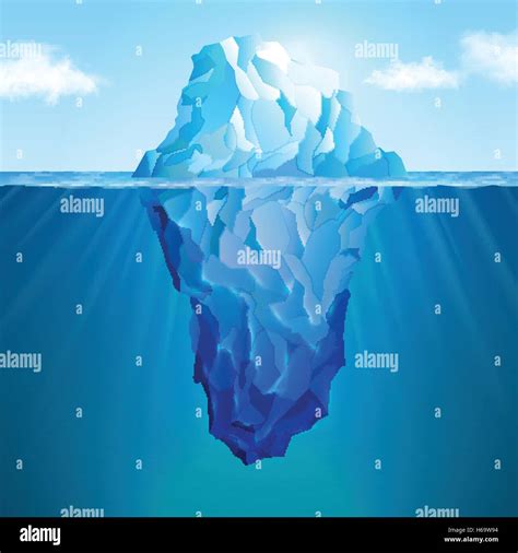 Iceberg Realistic Concept Stock Vector Image And Art Alamy