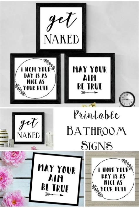 Funny bathroom sign printable poster bathroom print funny bathroom quote i hope everything comes out square print black and white. Humor Free Printable Funny Bathroom Signs - TRENDECORS