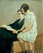 Max Liebermann: The wife and granddaughter of the artist. Art Print ...