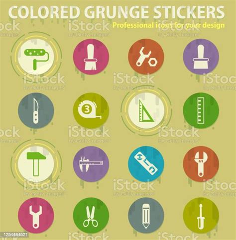 Work Tools Icon Set Stock Illustration Download Image Now