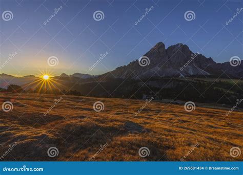 Peitlerkofel Mountain Dolomiti Near San Martin De Tor South Tyrol