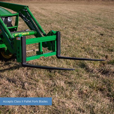 Titan 50 In Pallet Fork Attachment With Receiver Hitch And 48 In Fork