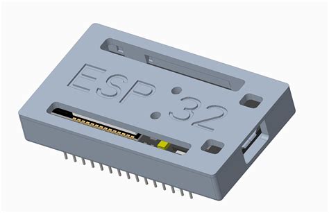 Esp 32 Gehäuse Esp32 Case By Fibonachio Download Free Stl Model