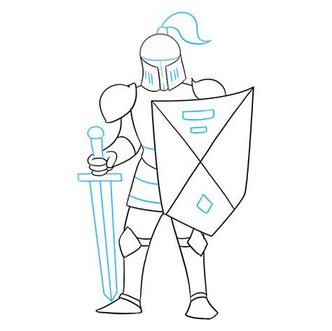 Suit Of Armor Drawing Easy