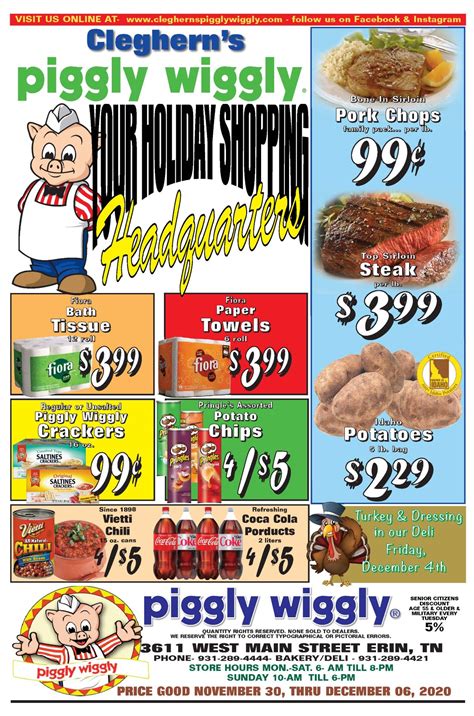 Where is the new piggly wiggly in columbus ga? Weekly Ad - Clegherns Piggly Wiggly Grocery Store Erin Tn