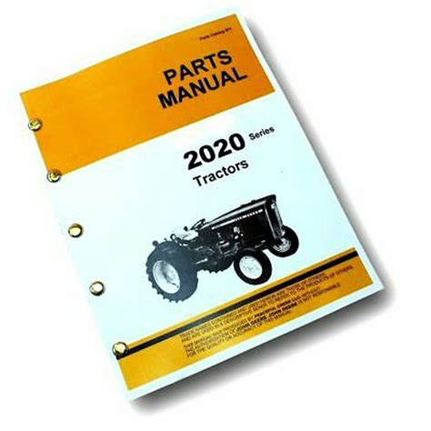 Parts Manual For John Deere 2020 Tractor Catalog Exploded Views