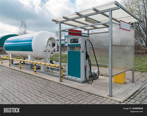 Small Lpg Gas Station Image And Photo Free Trial Bigstock