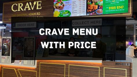 Crave Nasi Lemak Menu With Price 2024 Singapore Updated