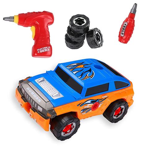 35 Piece Take Apart Modification Toy Car With Drill Build Your Own