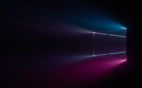 Windows 10 4k Wallpaper Microsoft Windows Colorful Black Background