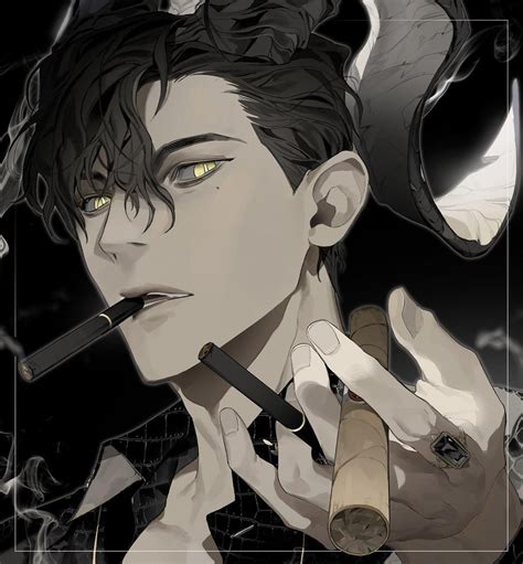 Sad Anime Boy Pfp Smoking