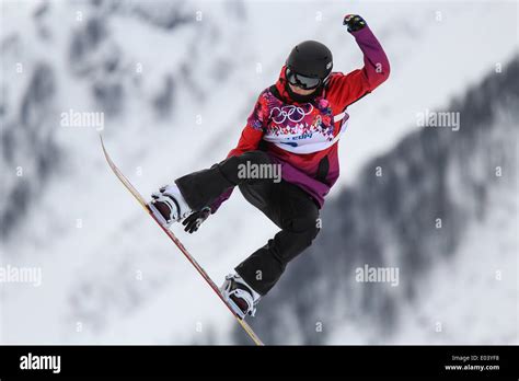 Sina Candrian Sui Competing In Womens Snowboard Slopestyle At The