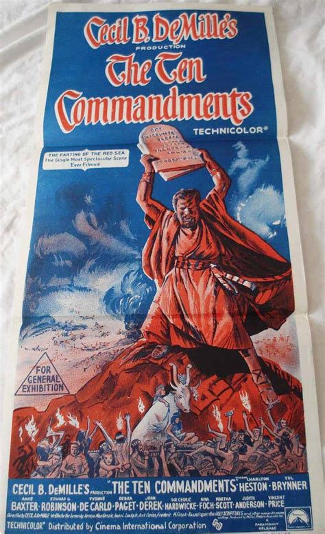 Ten Commandments Movie Poster Sanyabout
