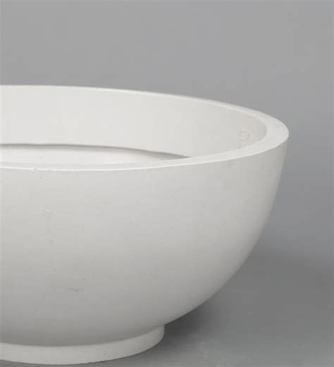 Buy White Polymer Bowl Shaped Planter By Yuccabe Italia Online Big