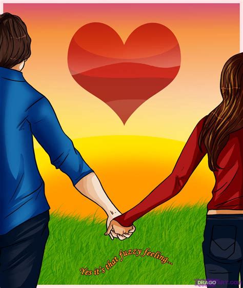 Cute Cartoon Couples Holding Hands - Cliparts.co