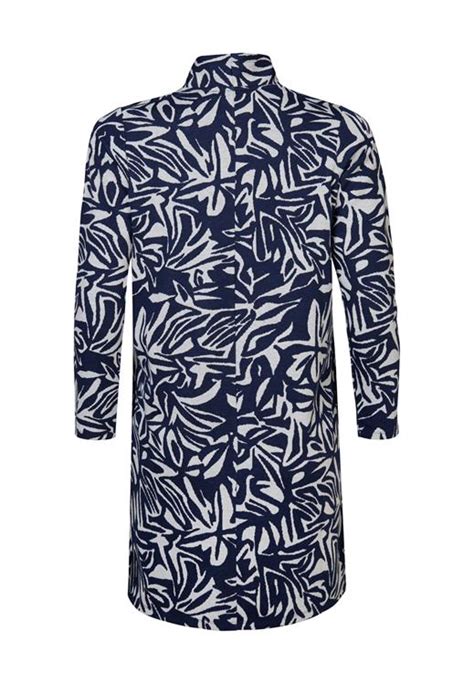 Vest Print Blauw Lina Miss Etam Damesmode