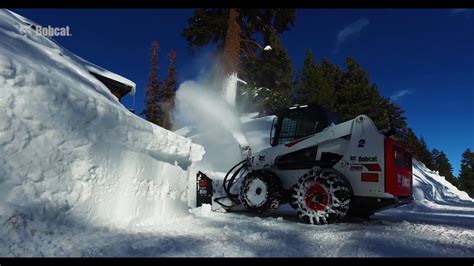Bobcat Loaders Take On 445 Inches Of Snow Youtube