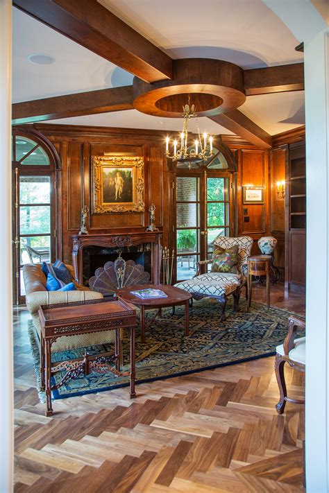 The tray ceiling is like the coffered ceiling, except it's just one coffer. Tray Ceilings - JMJ Custom Homes | JMJ Custom Homes