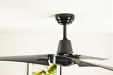 Industrial Ceiling Fan Vourdries Black With Wall Control Ceiling Fans