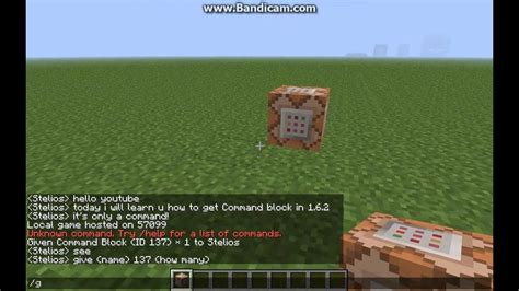 Minecraft How To Get Command Block In 162 No Mods Youtube