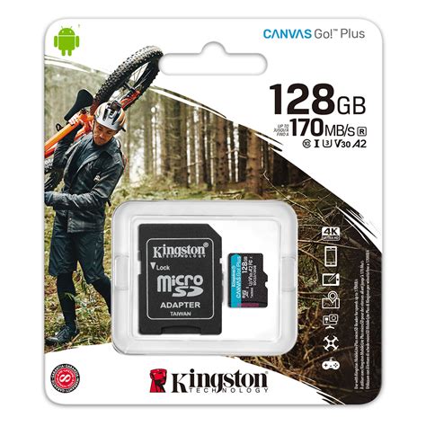 Kingston Canvas Go Plus 128gb Class 10 Microsd Memory Card Sdcg3