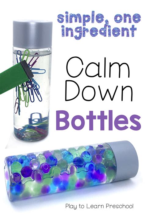 Calm Down Bottles For The Classroom Calm Down Bottle Sensory Bottles