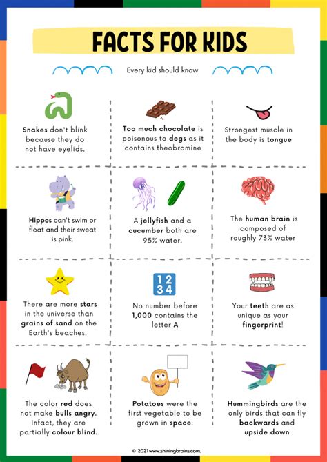 Fun Facts About Animals For Kids With Free Animal Facts Printable