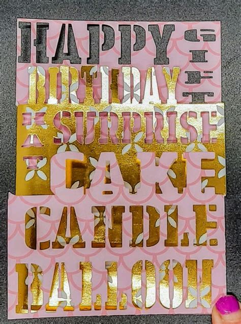 This Happy Birthday Cut Out Card Is Perfect The Crazy Cricut Lady