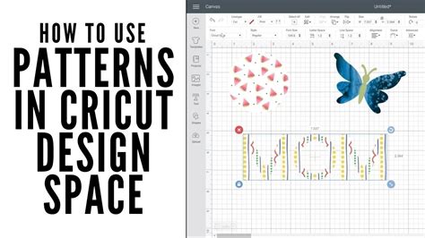 How To Use Patterns In Cricut Design Space Youtube