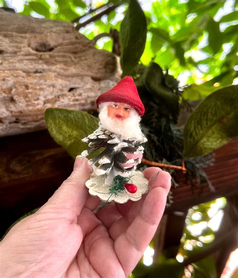 Vintage Elf Pixie Gnome Dwarf Christmas Ornament 1940 1950 Etsy