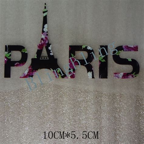 Free Shipping Paris Patches For Clothing A Level Washable Stickers T