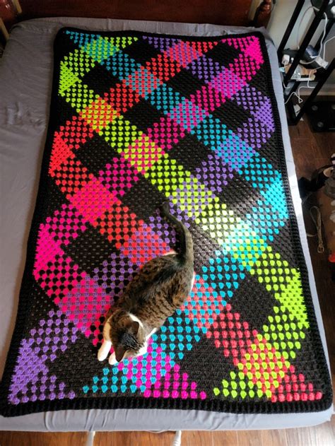 Finally Finished My Planned Pooling Blanket Crochet